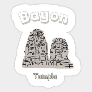 Bayon temple Sticker